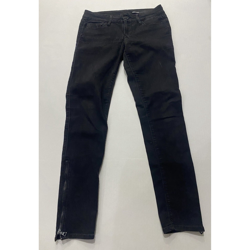 Black Orchid Dark Black Mid Rise Skinny Stretch Jeans. Women's Size 28